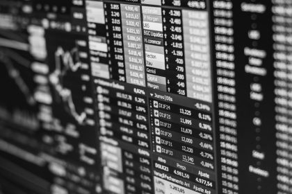 Hisse senedi grafiklerinin yer aldığı borsa ekranı
