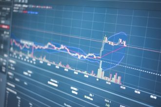 Hisse senedi grafiklerinin yer aldığı borsa ekranı