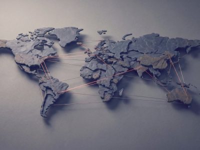 Jeopolitik gerilimi simgeleyen dünya haritası