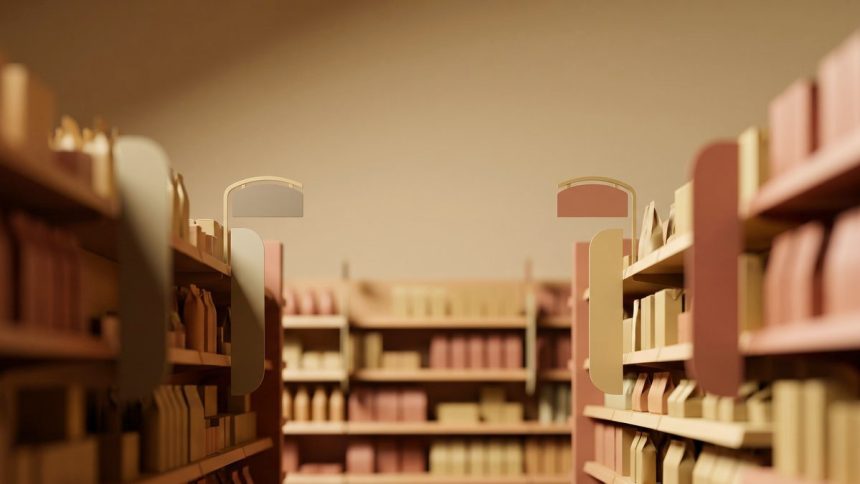 Market rafları ve perakende alışveriş